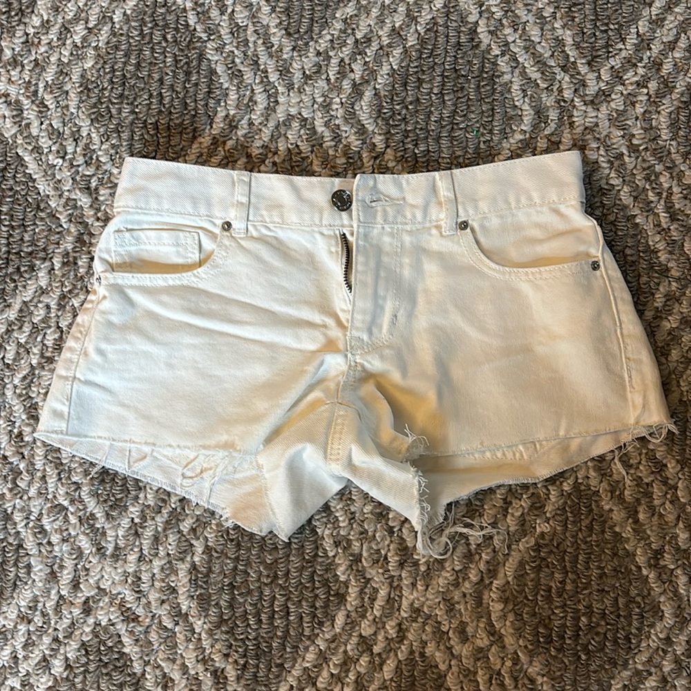 PacSun White Jean Shorts